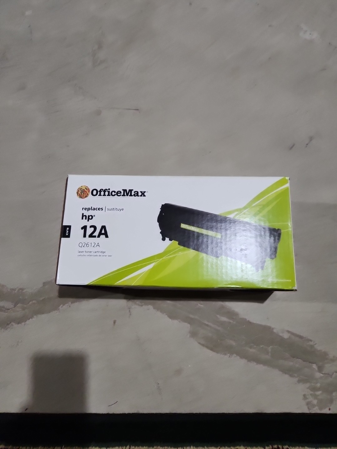 NEW OFFICE MAX HP Q2612A BLACK LASER TONER CARTRIDGE