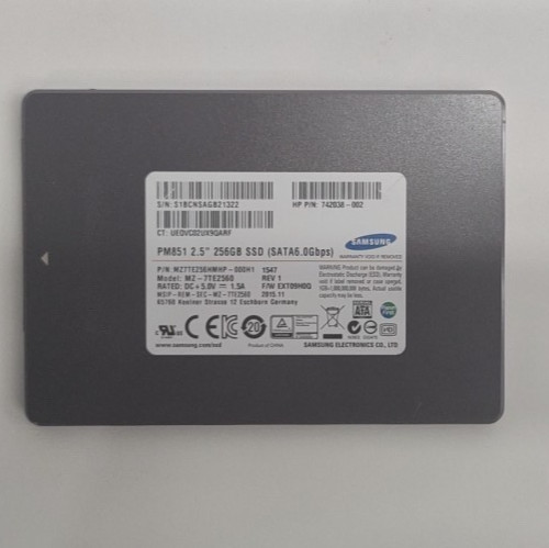 Samsung PM851 MZ-7TE2560 256GB Internal SSD 2.5" SATA 6Gbps Solid State TH568