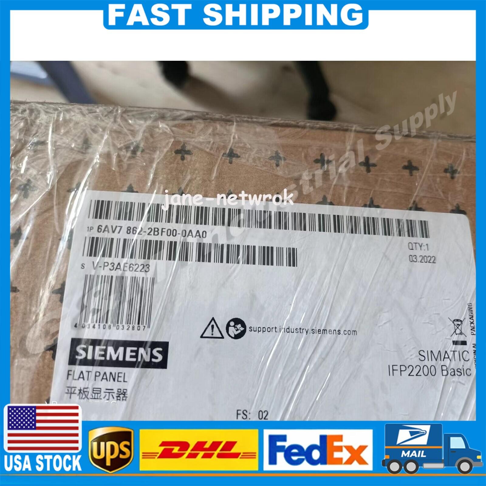 New Siemens 6AV7863-3MA00-0AA0 IFP2200 Basic Flat Panel 22 6AV7 863-3MA00-0AA0