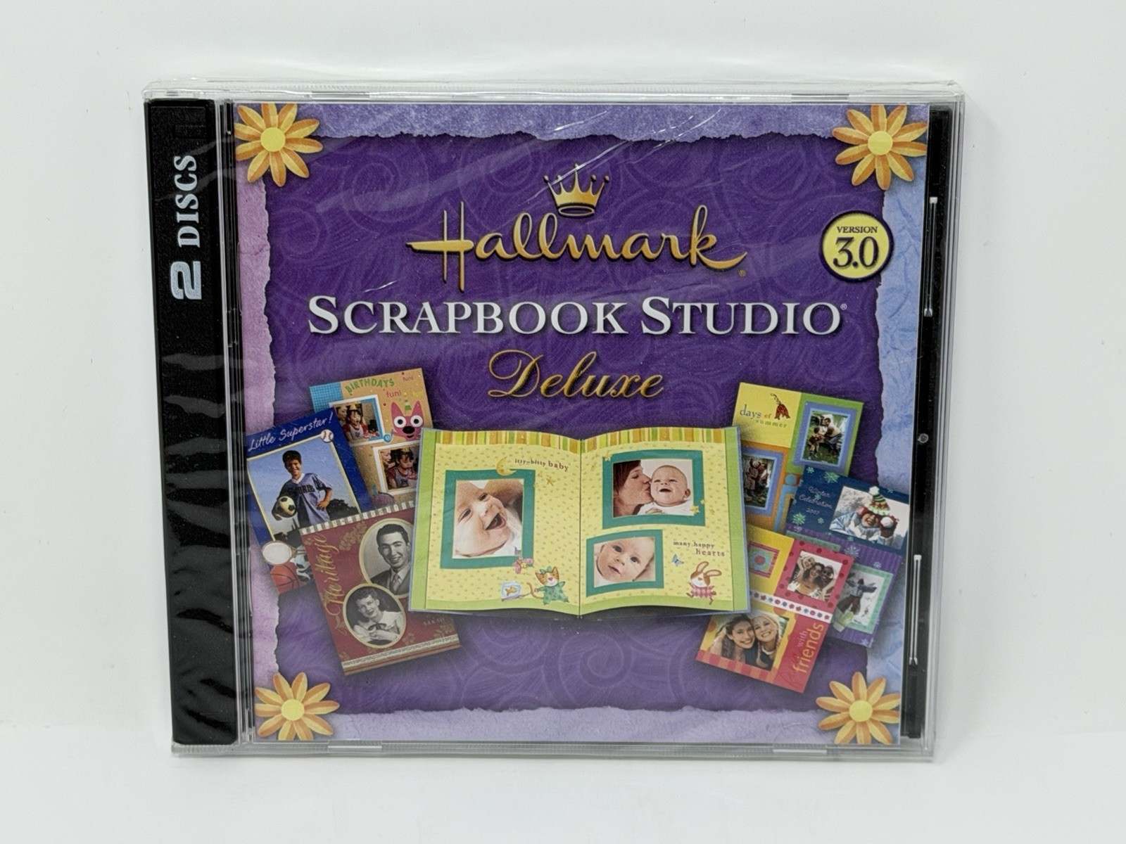 Hallmark (2-Disc PC, 2005) Scrapbook Studio Deluxe Version 3.0 Software SEALED