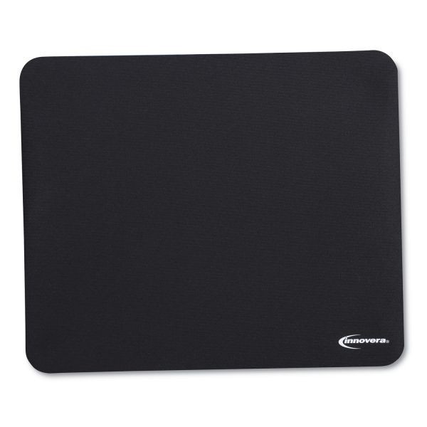 Innovera Mouse Pad 9x7.5 Black Non-Slip Computer Gaming IVR52448