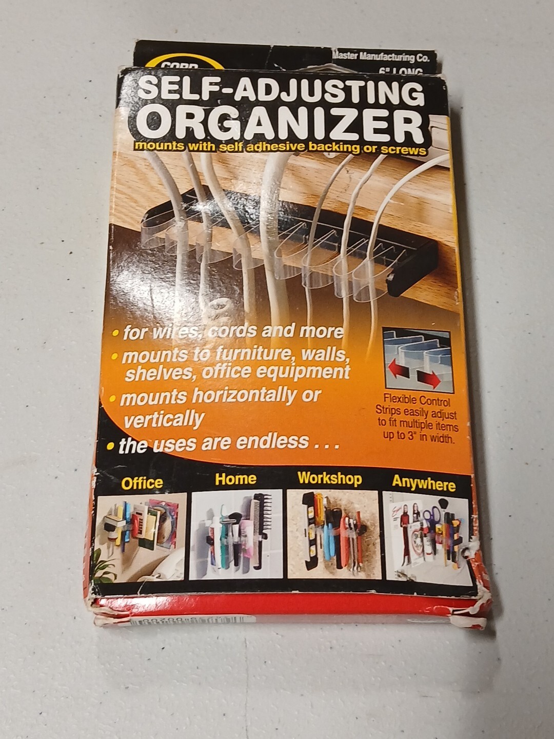 Cable Management - Cord Organizer - Cord Away Self-Adjusting Organizer 