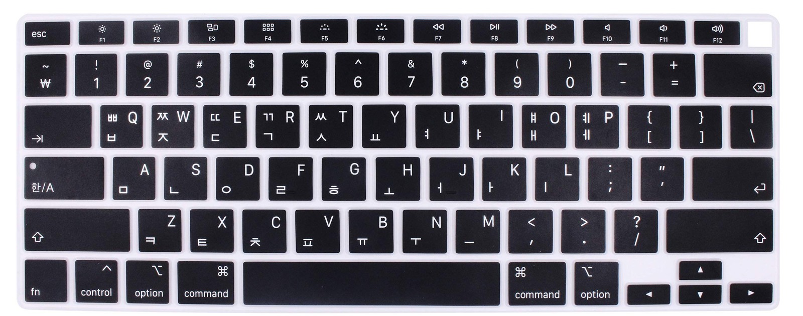 Korean Language Silicone Keyboard Cover Protector for 2020 Release MacBook Air