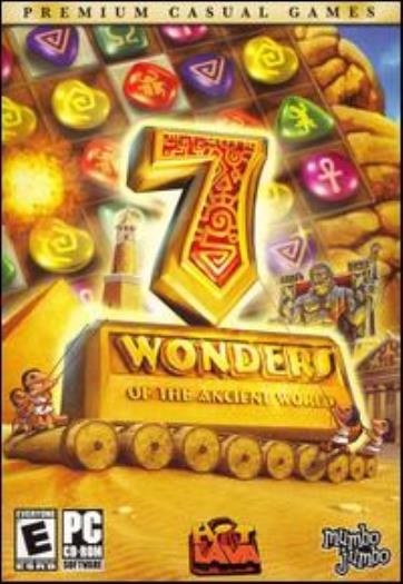 7 Wonders of the Ancient World PC CD match 3 Egyptian gems symbols puzzle game