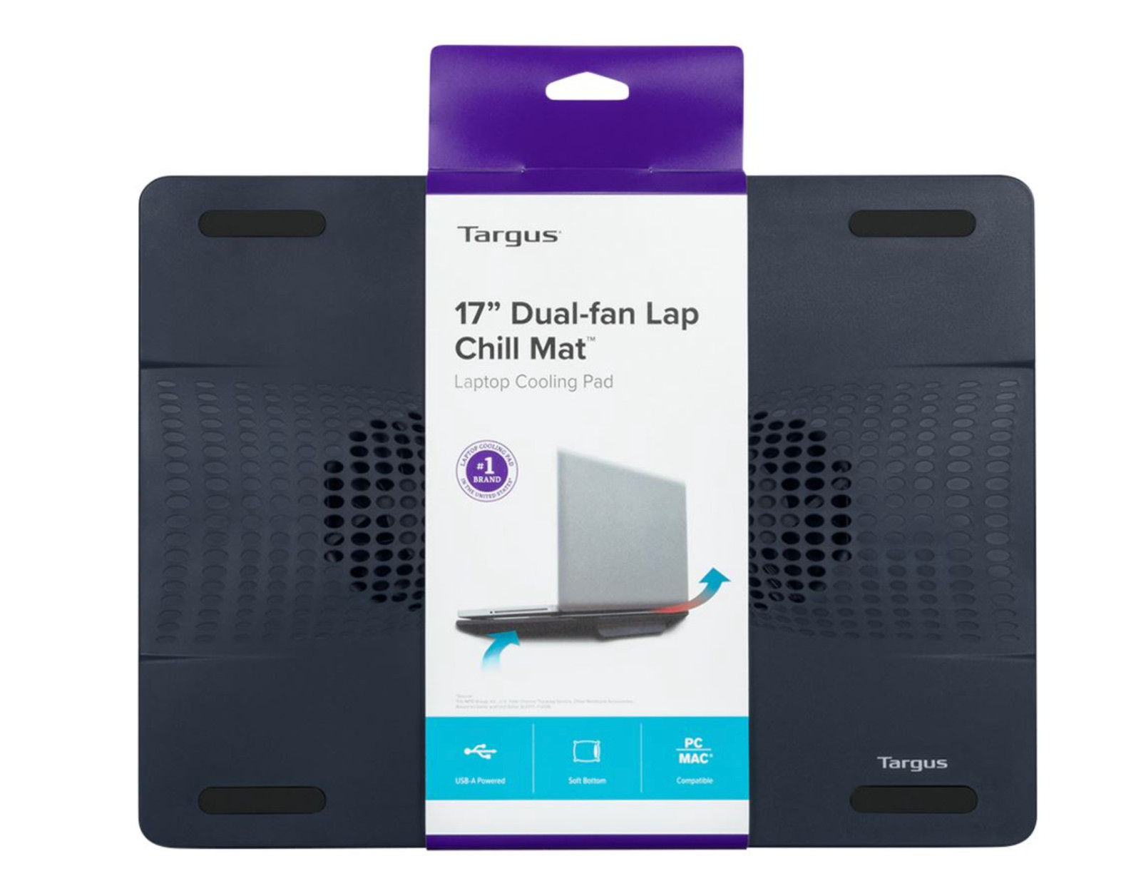 Targus Laptop Cooling Pad for Laptops up to 17-inches, Dual Fans Laptop Cooler