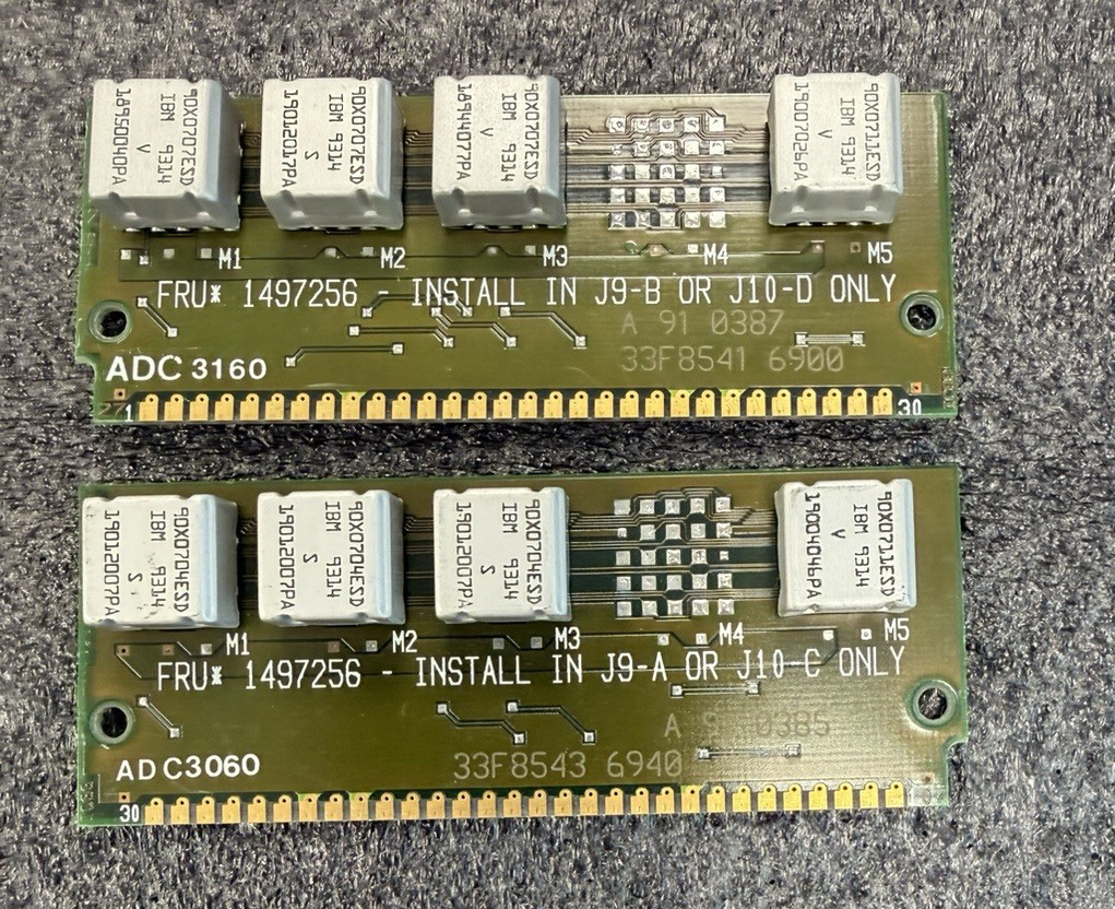 2 x IBM 256K 30-pin SIMM Vintage PC Computer Memory Module IBM FRU# 1497256