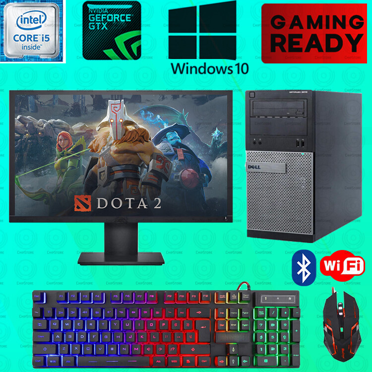 Dota 2 Gaming Dell i5 Desktop PC Computer SSD Nvidia GTX 750 Ti Win 10 8GB