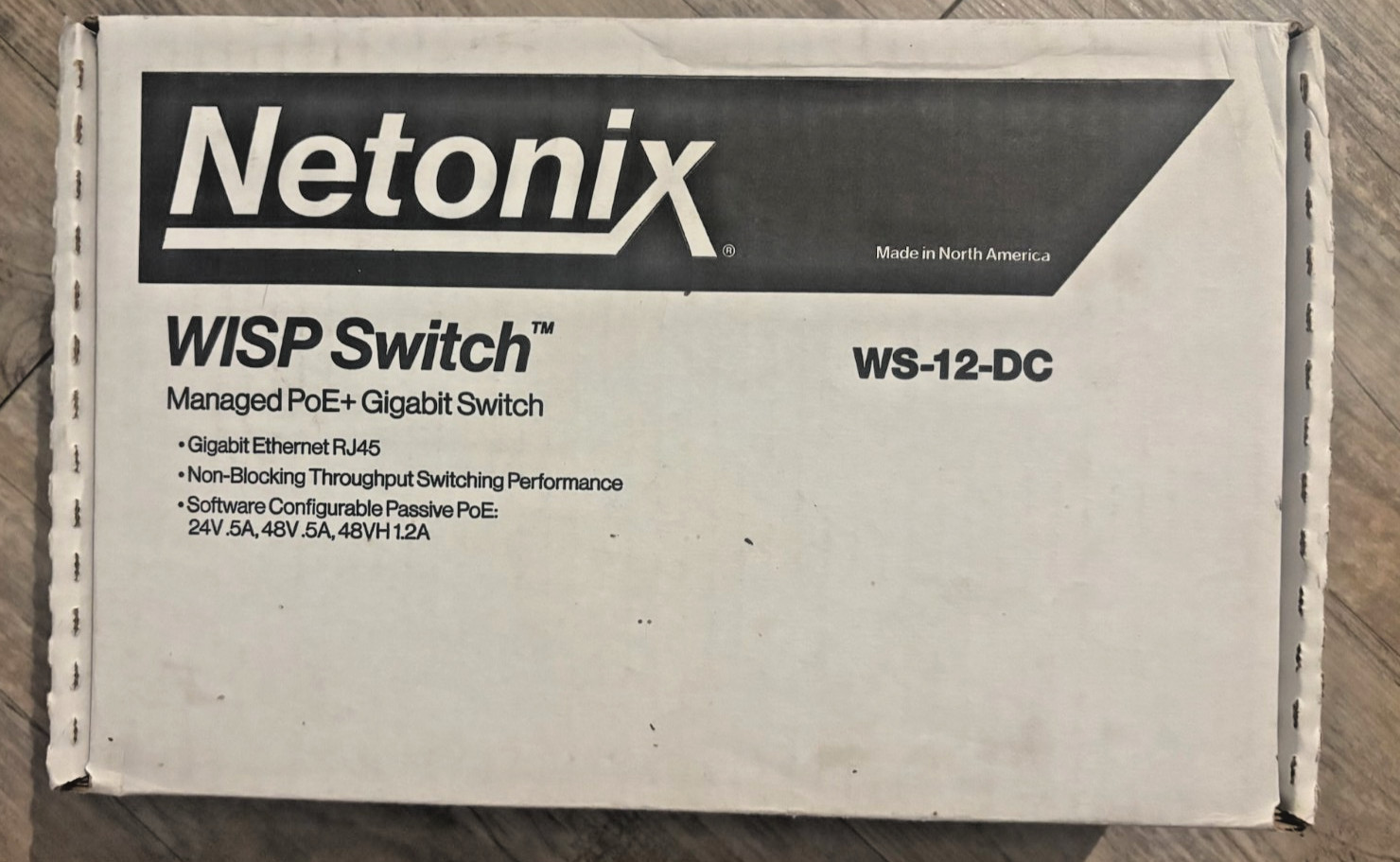 Netonix Wisp Switch WS-12-DC Managed POE+ GB