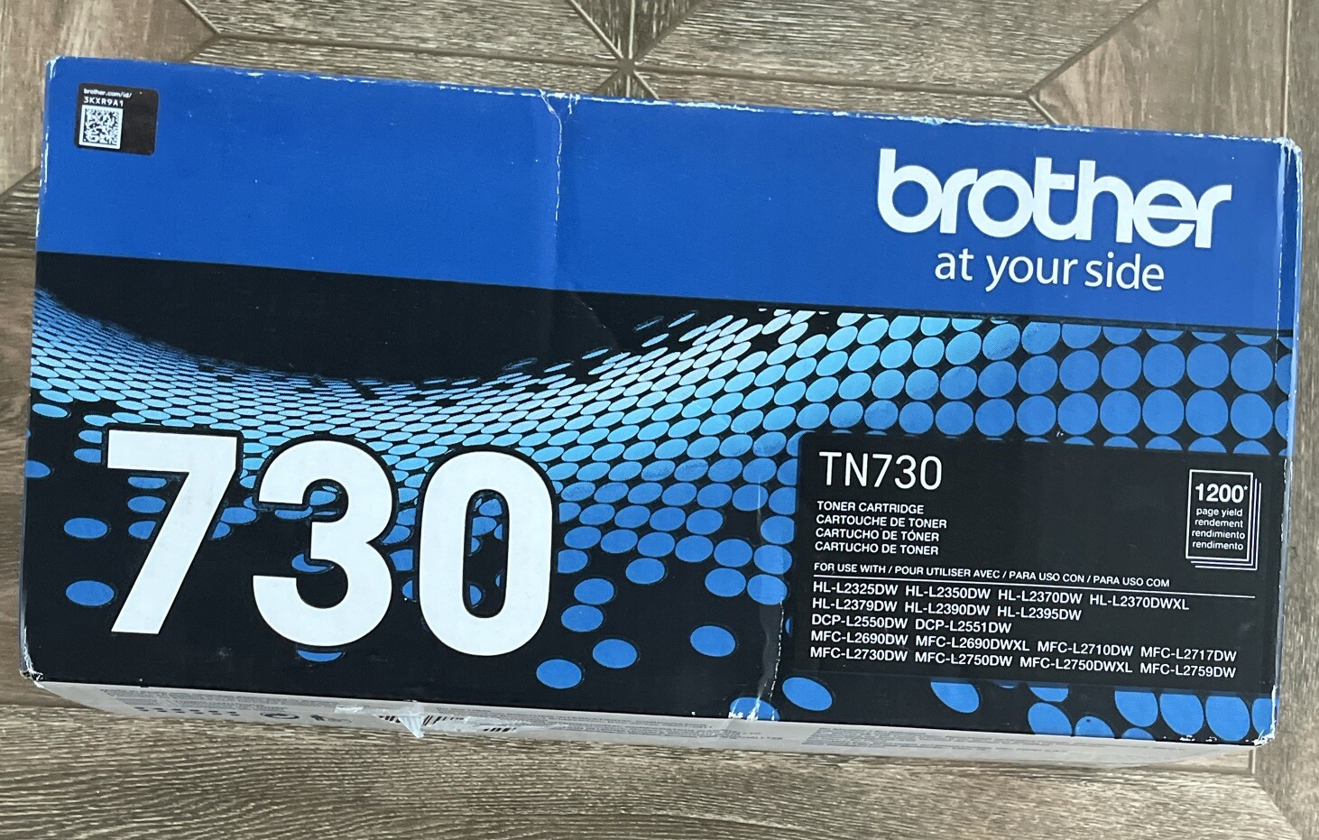 NEW GENUINE - BROTHER TN730 BLACK TONER CARTRIDGE - SEALED UGLY BOX TN-730