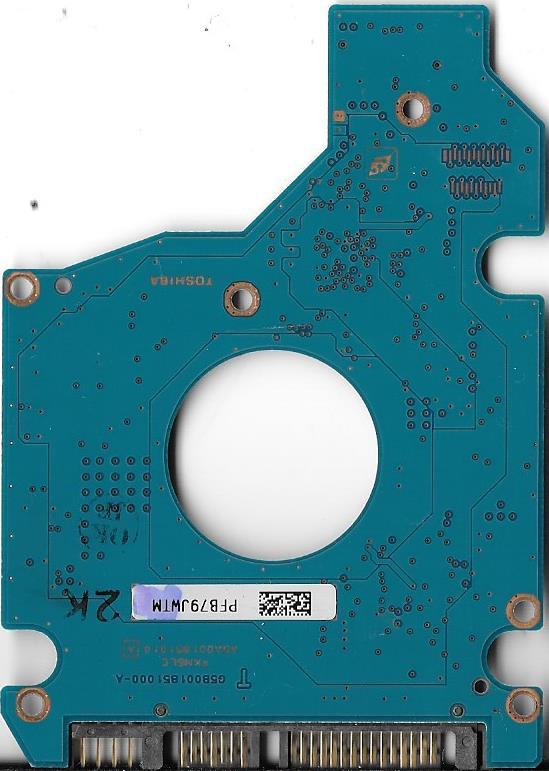 TOSHIBA MK8037GSX HDD2D61 D ZM01 T 80GB SATA PCB BOARD  FW: DL240D