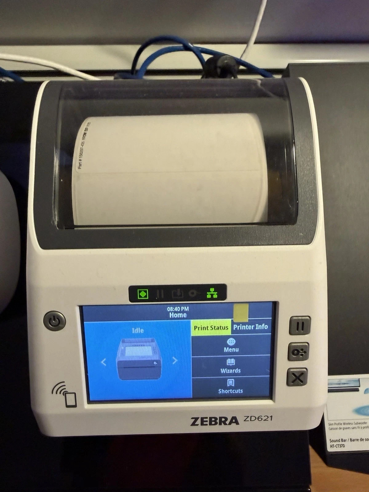 NEW Zebra ZD6AL42-D21F00EZ ZD621 Healthcare Label Printer Cutter Ethernet