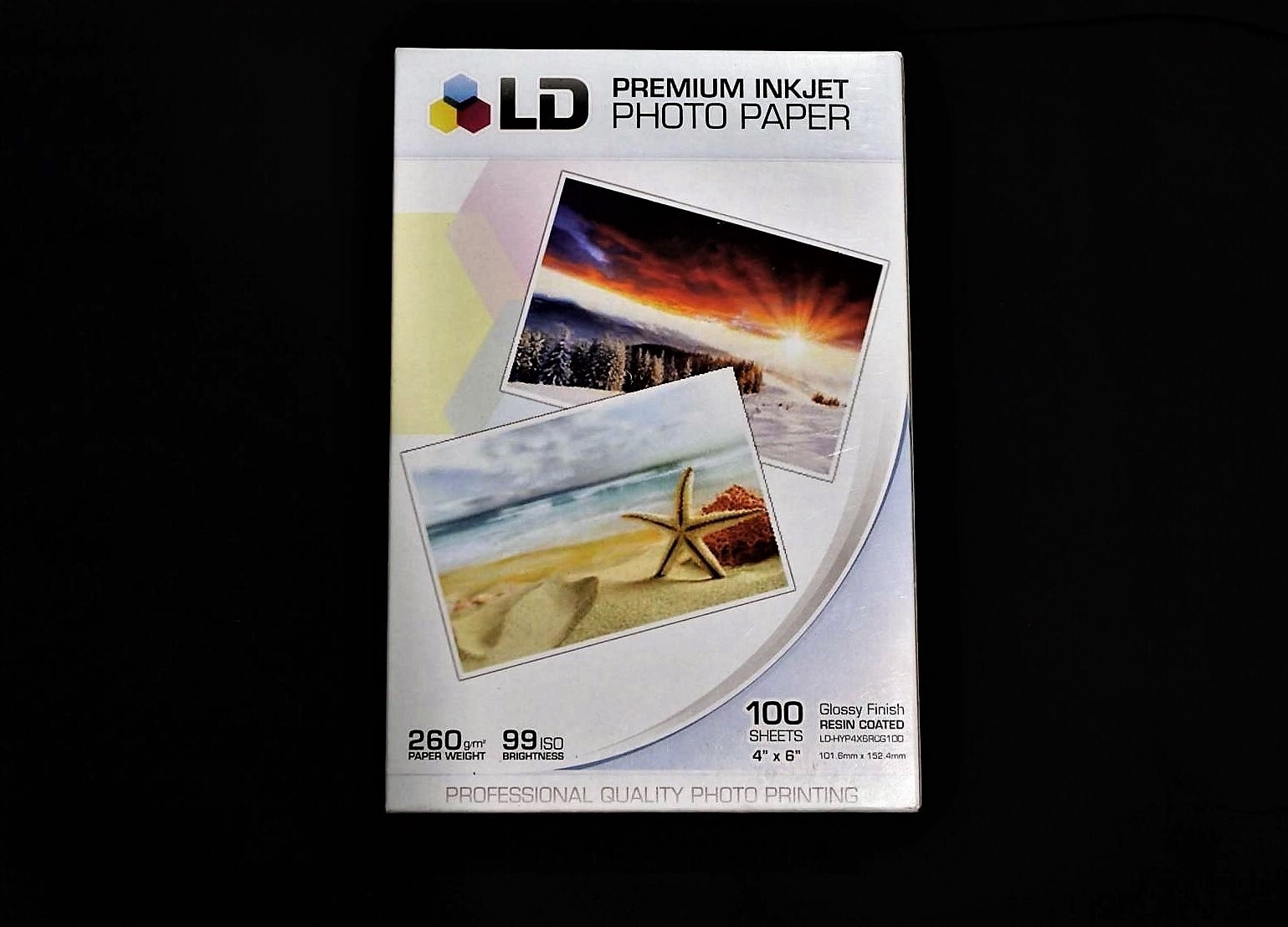 4x6 Premium Glossy Inkjet Photo Paper - 100 Sheets - High Quality Prints