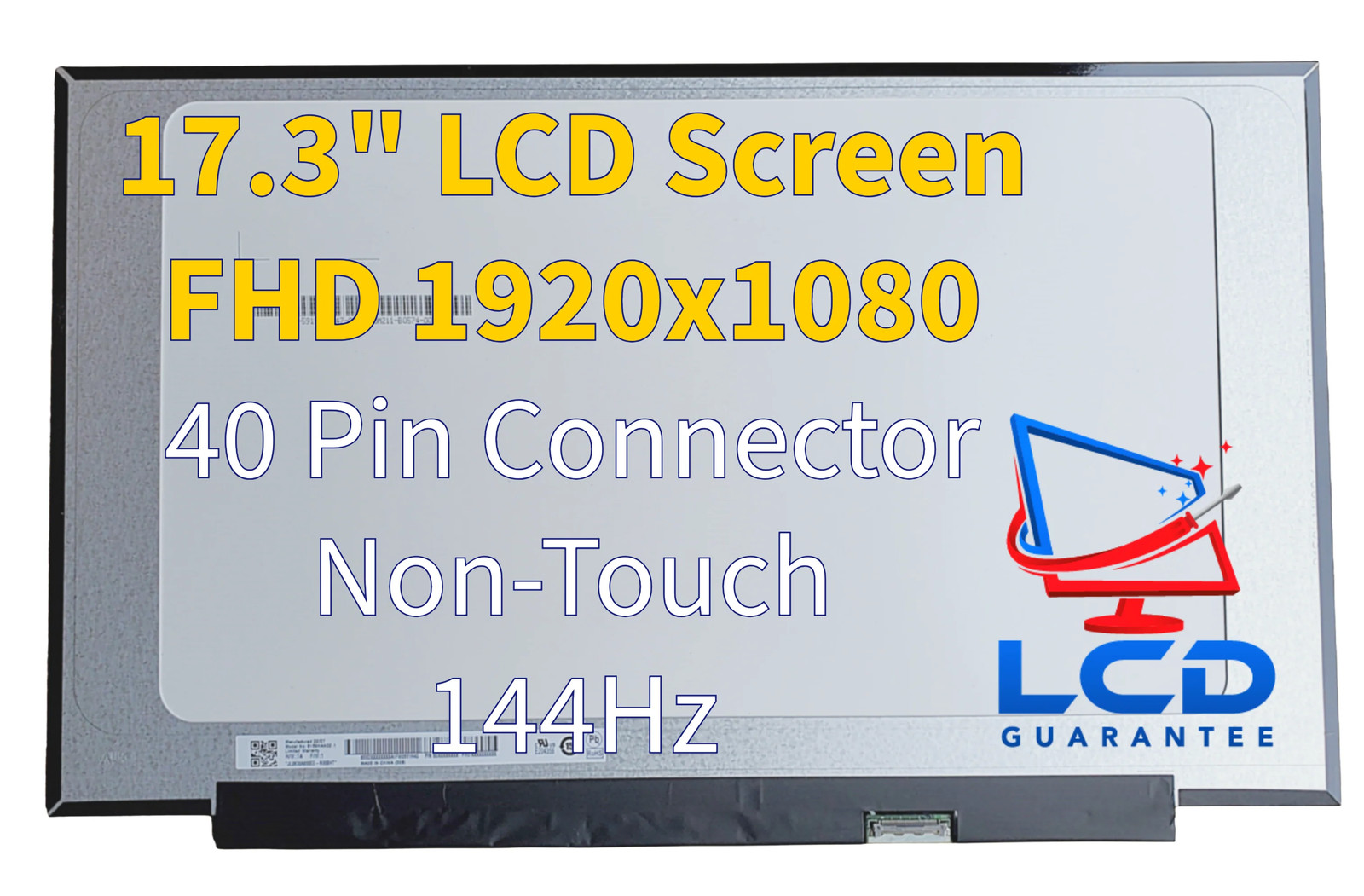 Lenovo PN: 5D10W73202 17.3" Non-Touch  LCD Replacement Laptop Screen