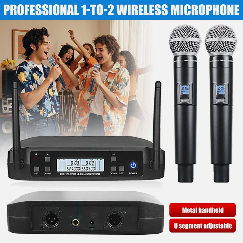 Shure Microphone GLXD4+BETA58A Dual Channel Digital w/2Pcs Mic Wireless System
