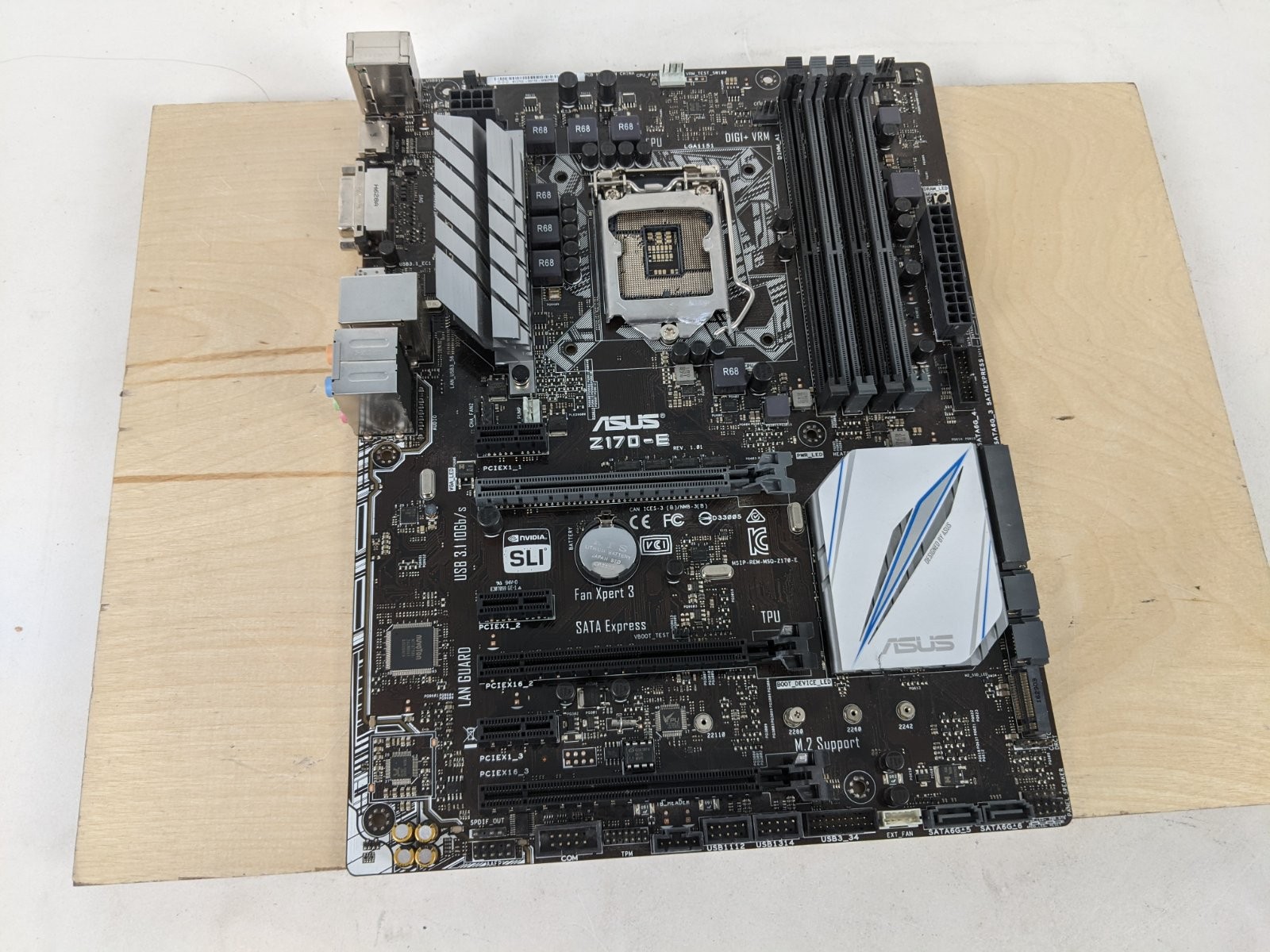 ASUS Z170-E LGA 1151 ATX Motherboard For Parts or Repair Bent Pins