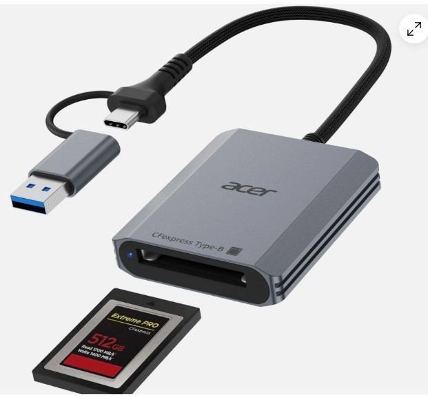 CFexpress Type B Card Reader, 10Gbps USB 3.2 Gen 2 CF Express Type B Card Ada...
