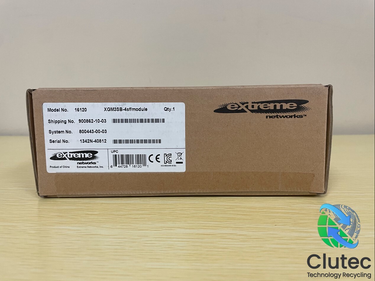 New Sealed Extreme Networks 16120 XGM3SB-4sf 10Gb SFP+ Switch Module