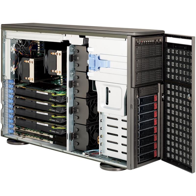Supermicro 4U Chassis 8x3.5" SAS/SATA Hot-Swappable 2000W CSE-747BTQ-R2K04B
