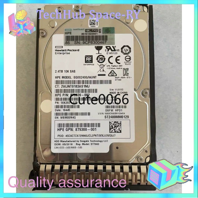New NEW Q2R41A P00441-001 HPE MSA 2.4TB 12G SAS 10K 2.5" ENT HDD Hard Drive