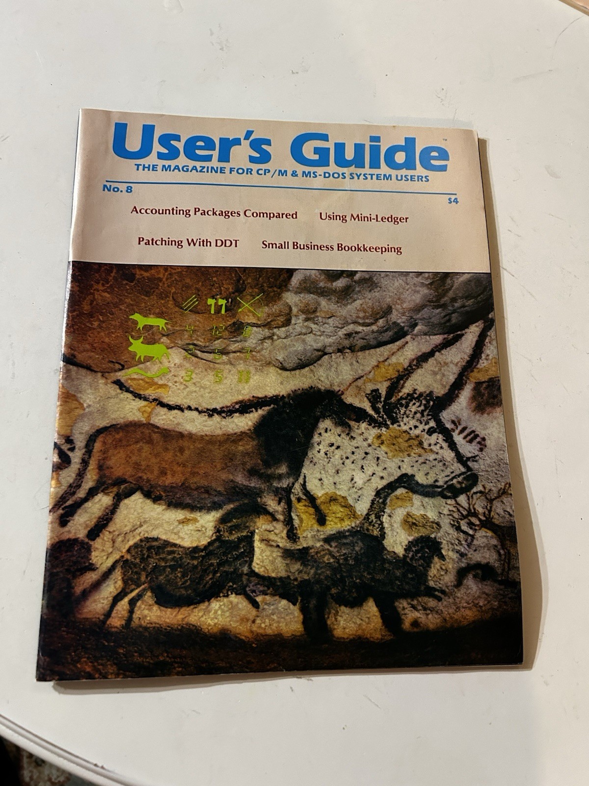Vintage 1984 User's Guide Magazine No 8 CP/M MS-DOS Computer Accounting DDT