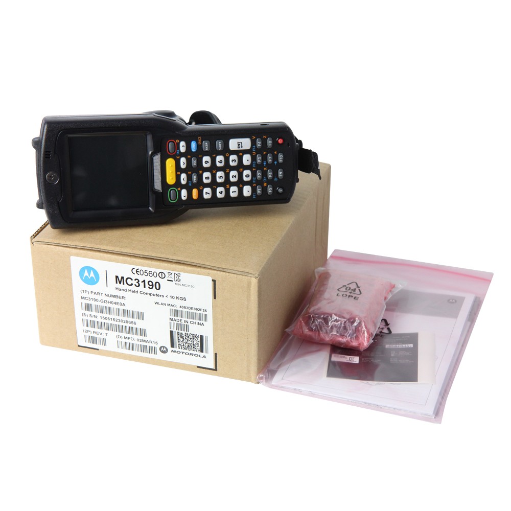 New Motorola Symbol MC3190-GI3H04E0A Barcode Scanner Gun 1D Laser 38-Key CE 6.0