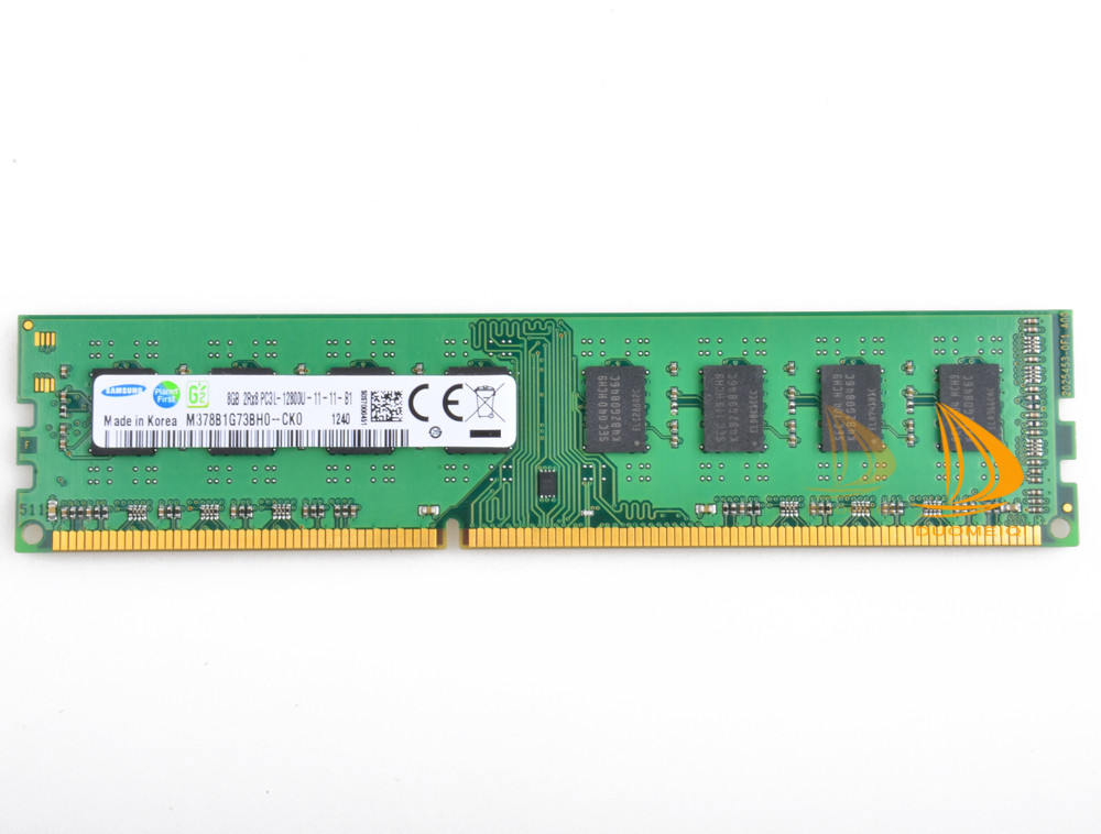 8GB For Samsung 8G PC3L 12800U 2RX8 DDR3 1600MHz  Memory RAM DIMM Desktop Tested