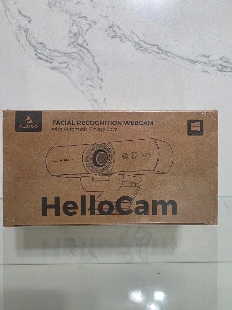 NexiGo HelloCam, 1080P Facial Recognition, Windows Hello, True Privacy, SEALED.