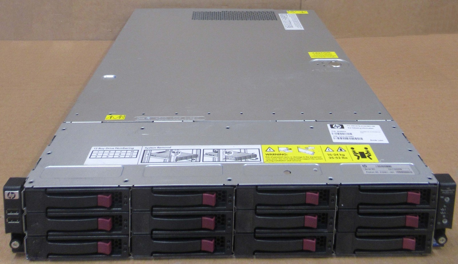 HP StorageWorks P4500 G2 Storage Server Xeon E5520 2.26GHz 8GB 616061-001