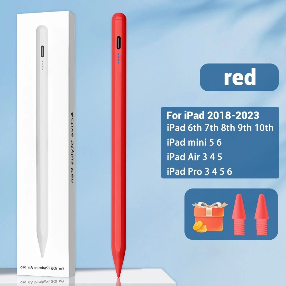 Stylus Pen for iPad Palm Rejection Magnetic USB C Fast Charge Pencil White USA