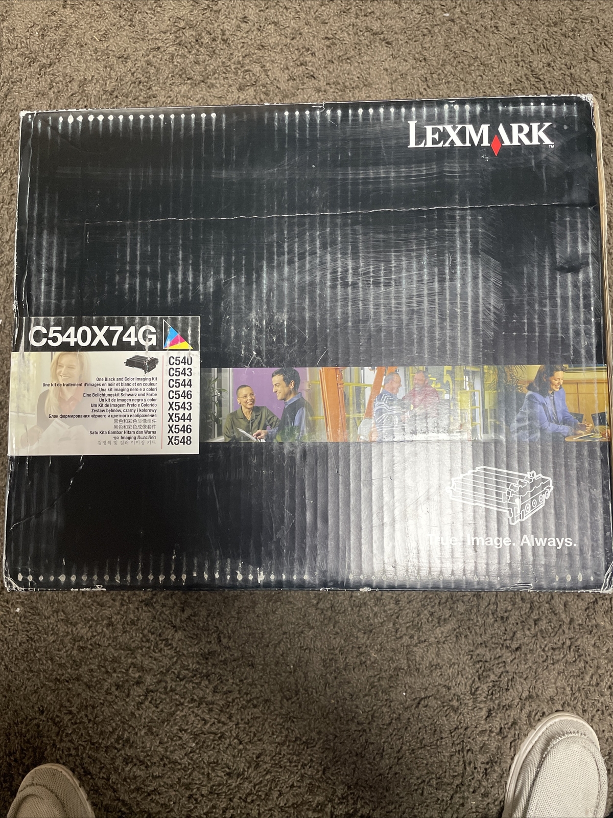 New Lexmark C540X74G   Black & Color Imaging Kit For C540, C543,C544 Genuine OEM