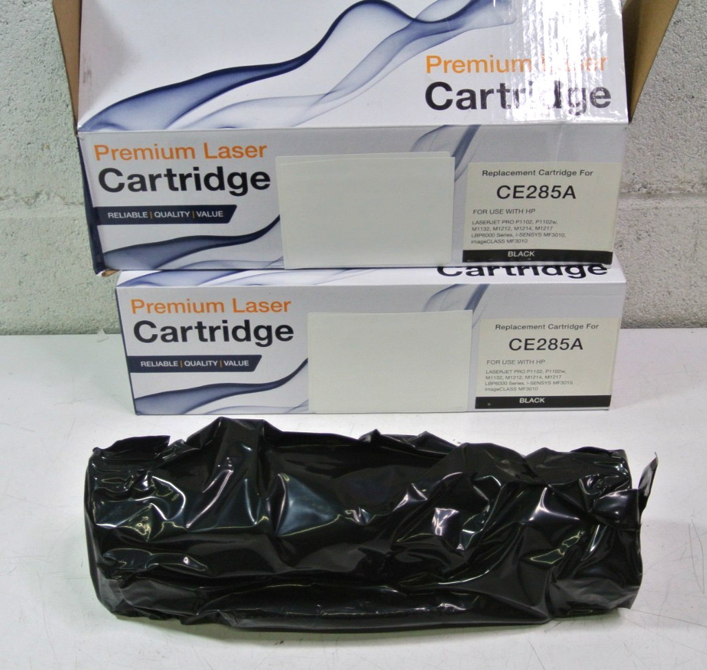 (2) Premium Laser Cartridge CE285A (HP 85A), Black