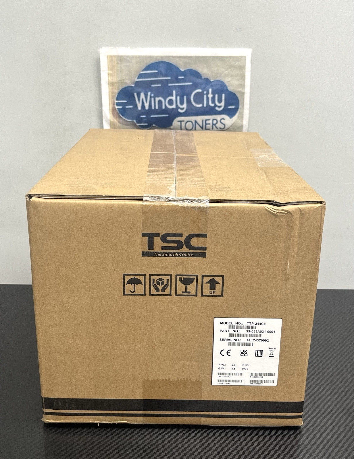 TSC TTP-244CE (99-033A031-0001) Thermal Barcode Label Printer New Damaged Box