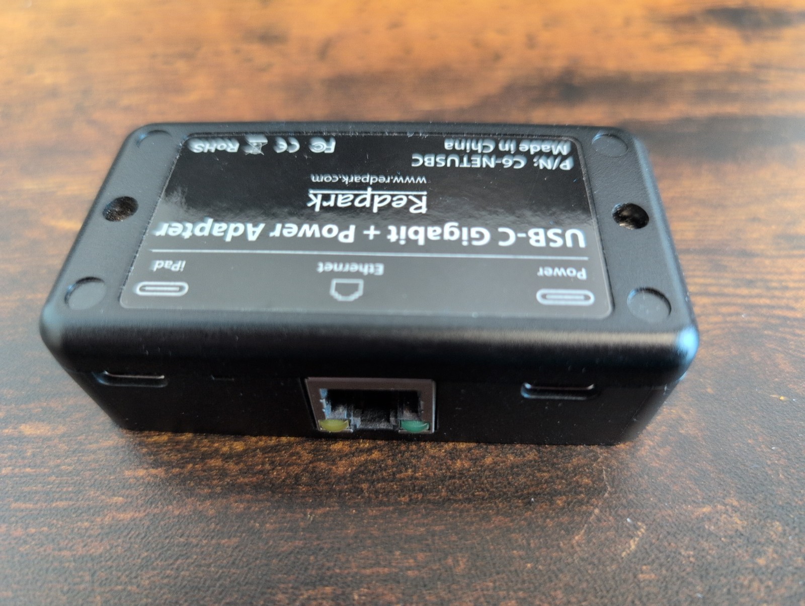 Redpark USB-C Gigabit Ethernet + Power Adapter for iPad