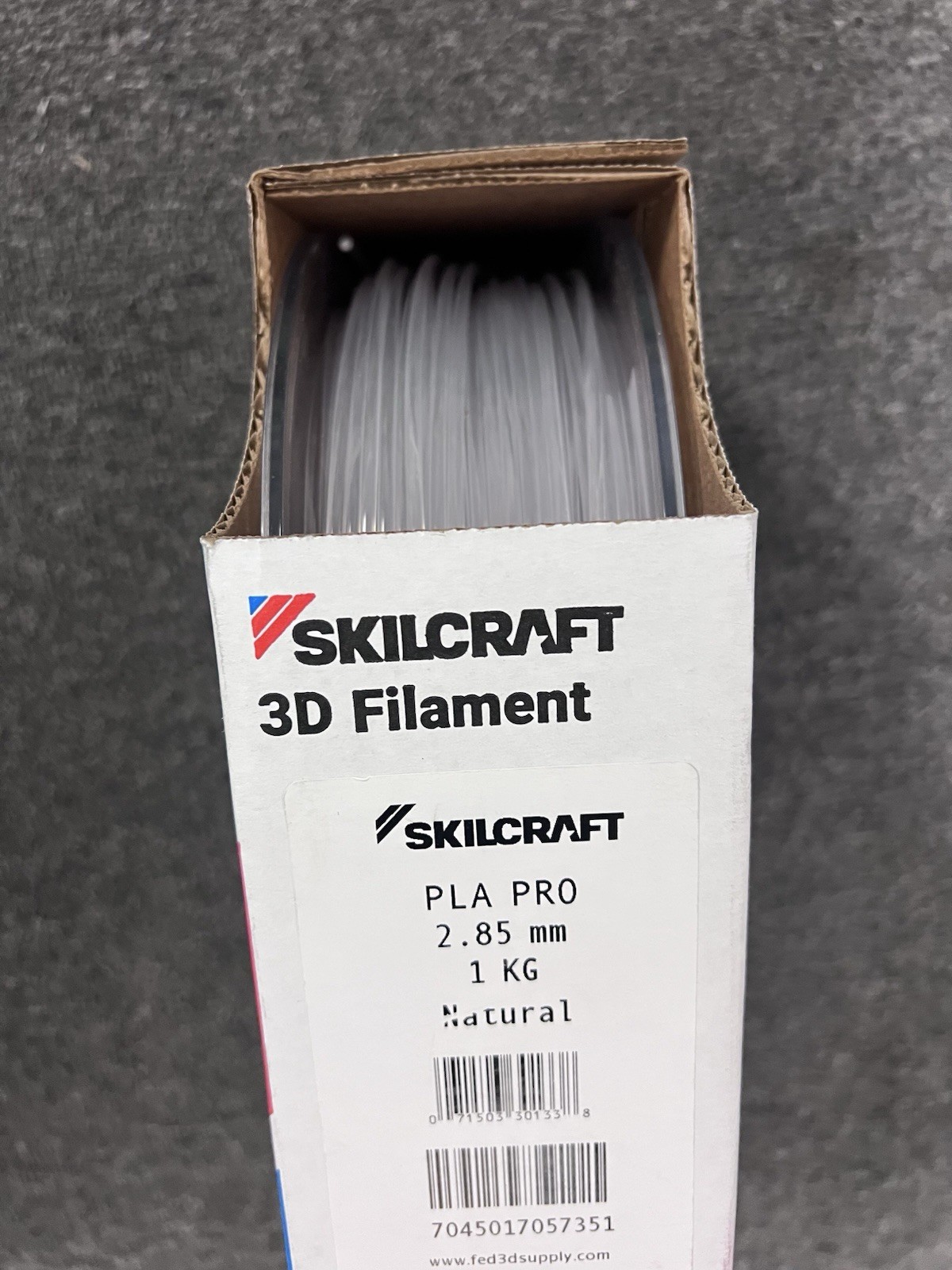 (4 Pack) 3D Printer Filament PLA 2.85mm 1Kg natural  Color  