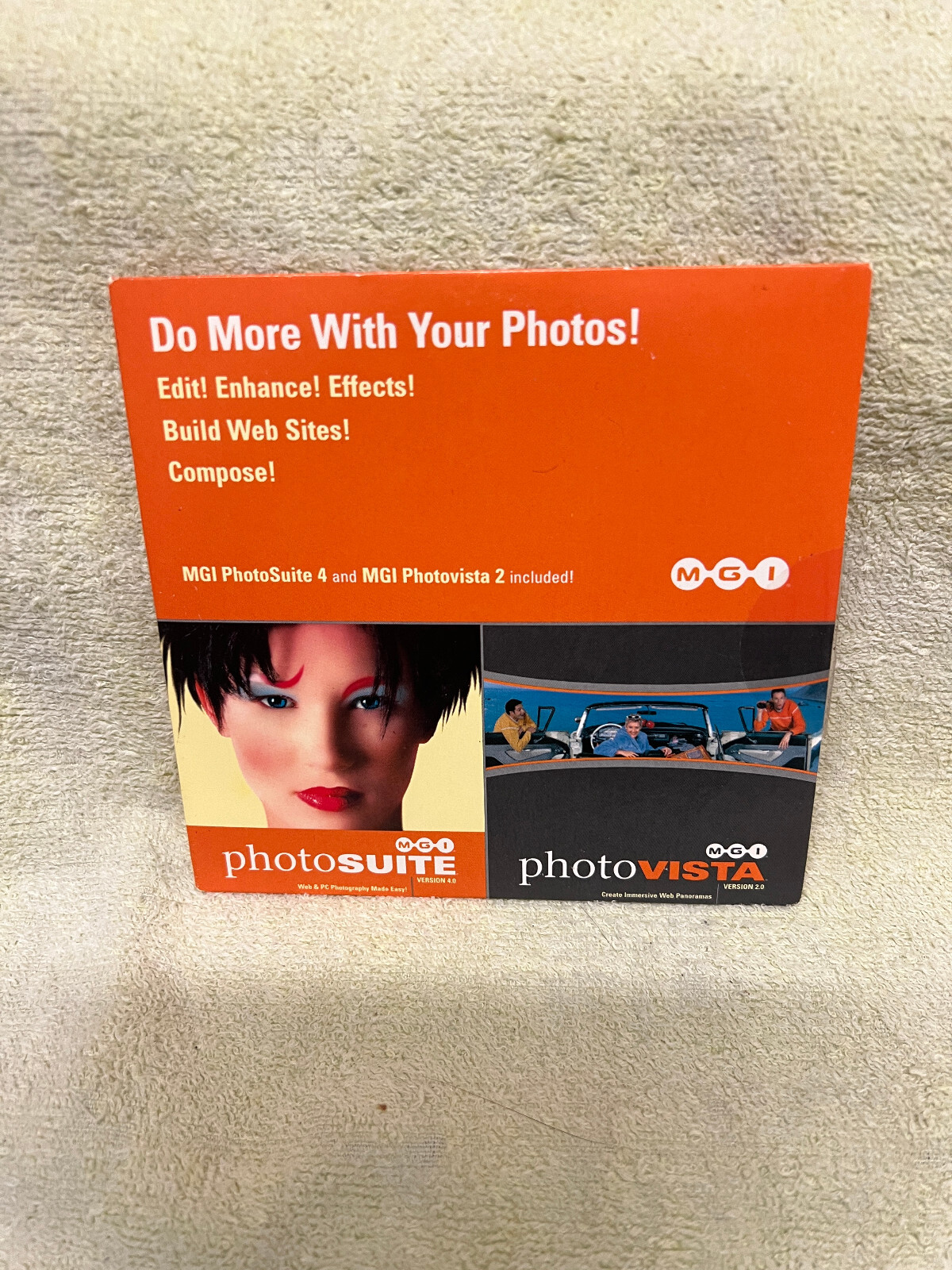 MGI Photosuite 4.0 & Photovista 2.0 PC CD Photo Editing Photoshop