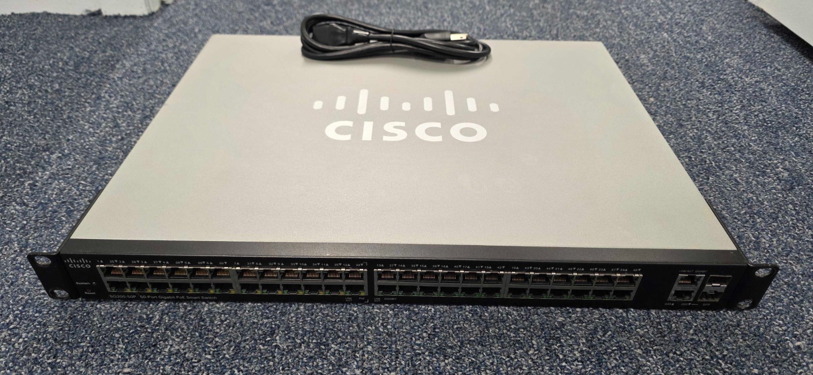 Cisco SG200-50P | 48-Port Gigabit Ethernet PoE 180W Managed Smart Switch + 2 SFP