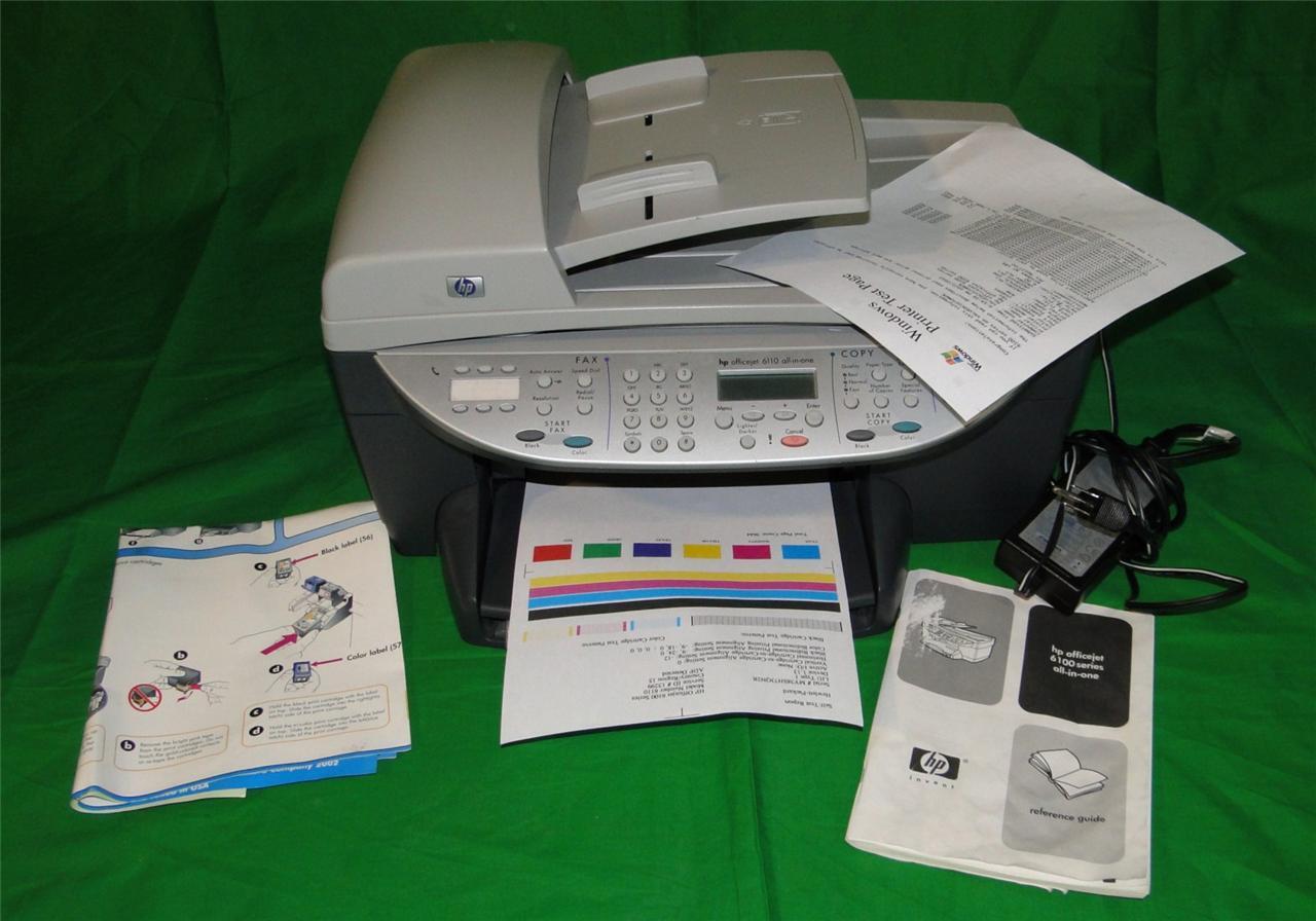 HP Officejet 6110 All-In-One USB Printer Scanner Copier Fax. CLEAN