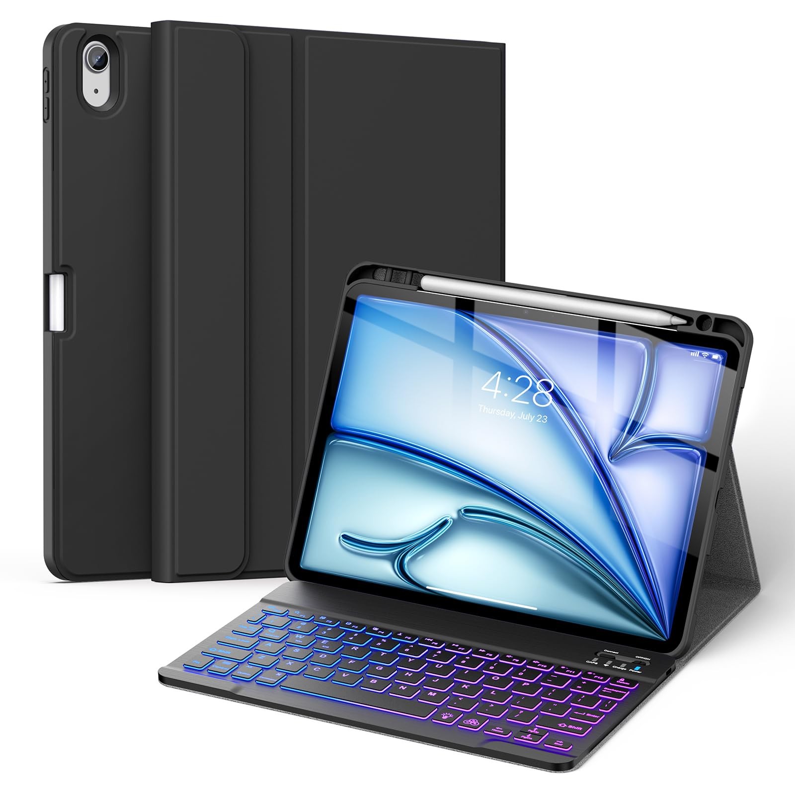 Soke Keyboard Case for iPad Air 11 Inch & Air 5th/4th Gen,Black