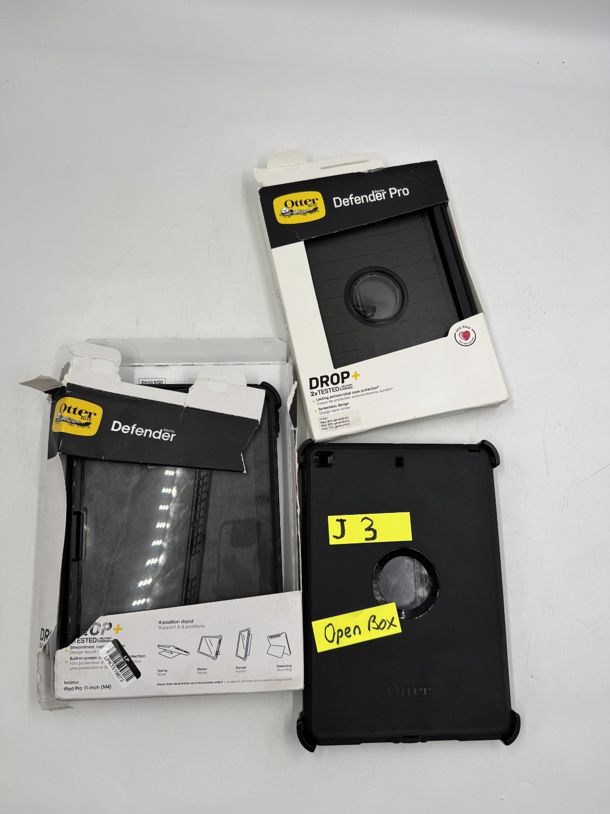 OtterBox Defender & Pro iPad Case Lot Open Box Mixed Rugged Protection Black
