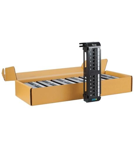 ICC ICMPP1260V Cat6 Vertical 12-Port Patch Panel - 6 pack