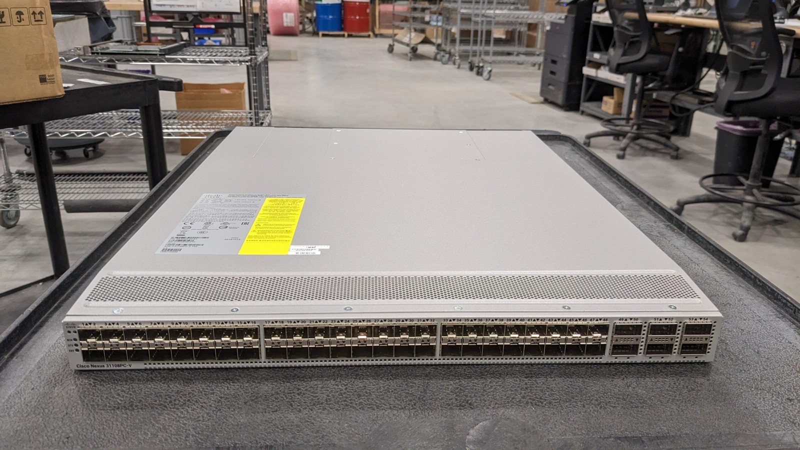 New Open Box Cisco N3K-C31108PC-V Nexus 31108PC-V, 48 SFP+ and 6 QSFP28 ports