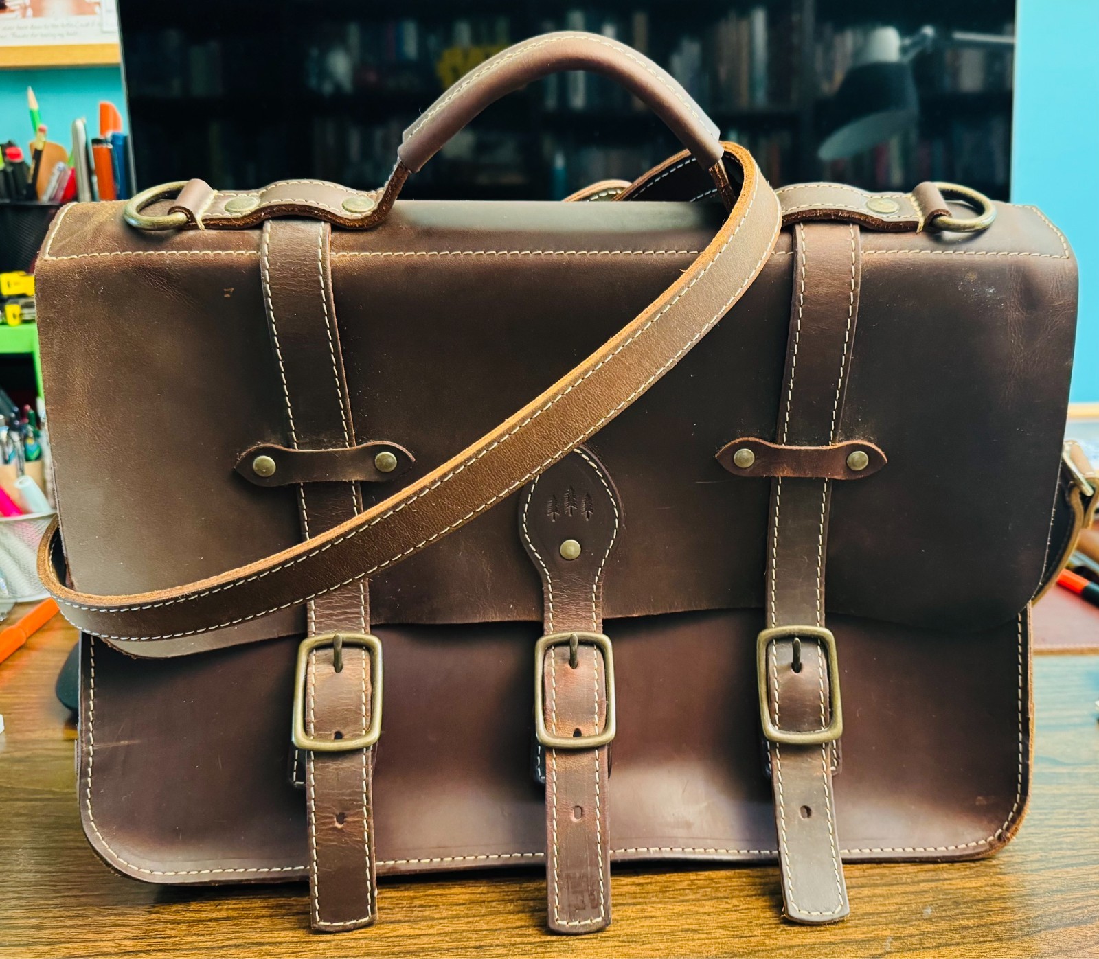 Portland Leather Goods Briefcase