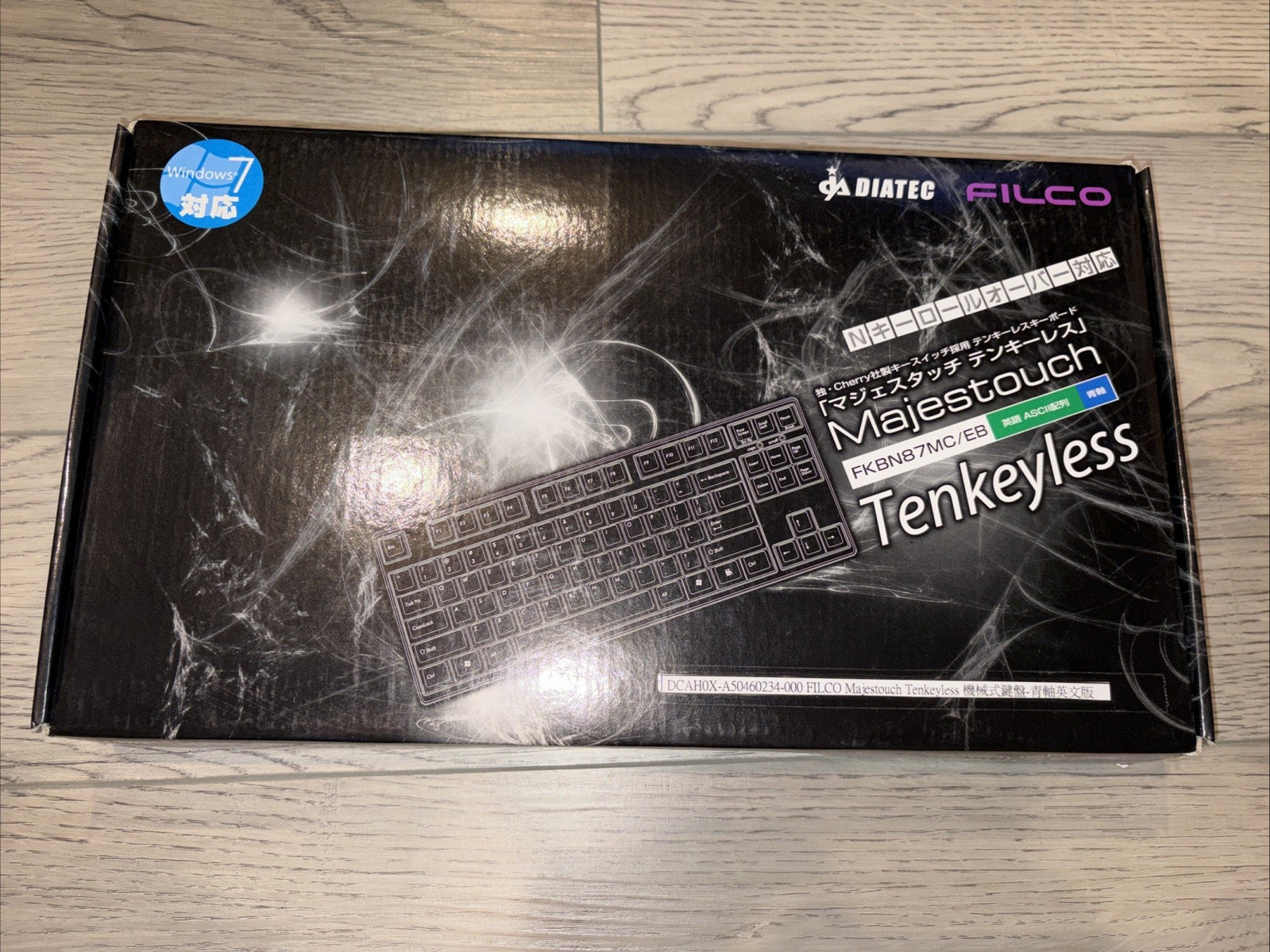 FILCO Majestouch Tenkeyless Cherry Blue Compact USB Wired Keyboard Black QWERTY