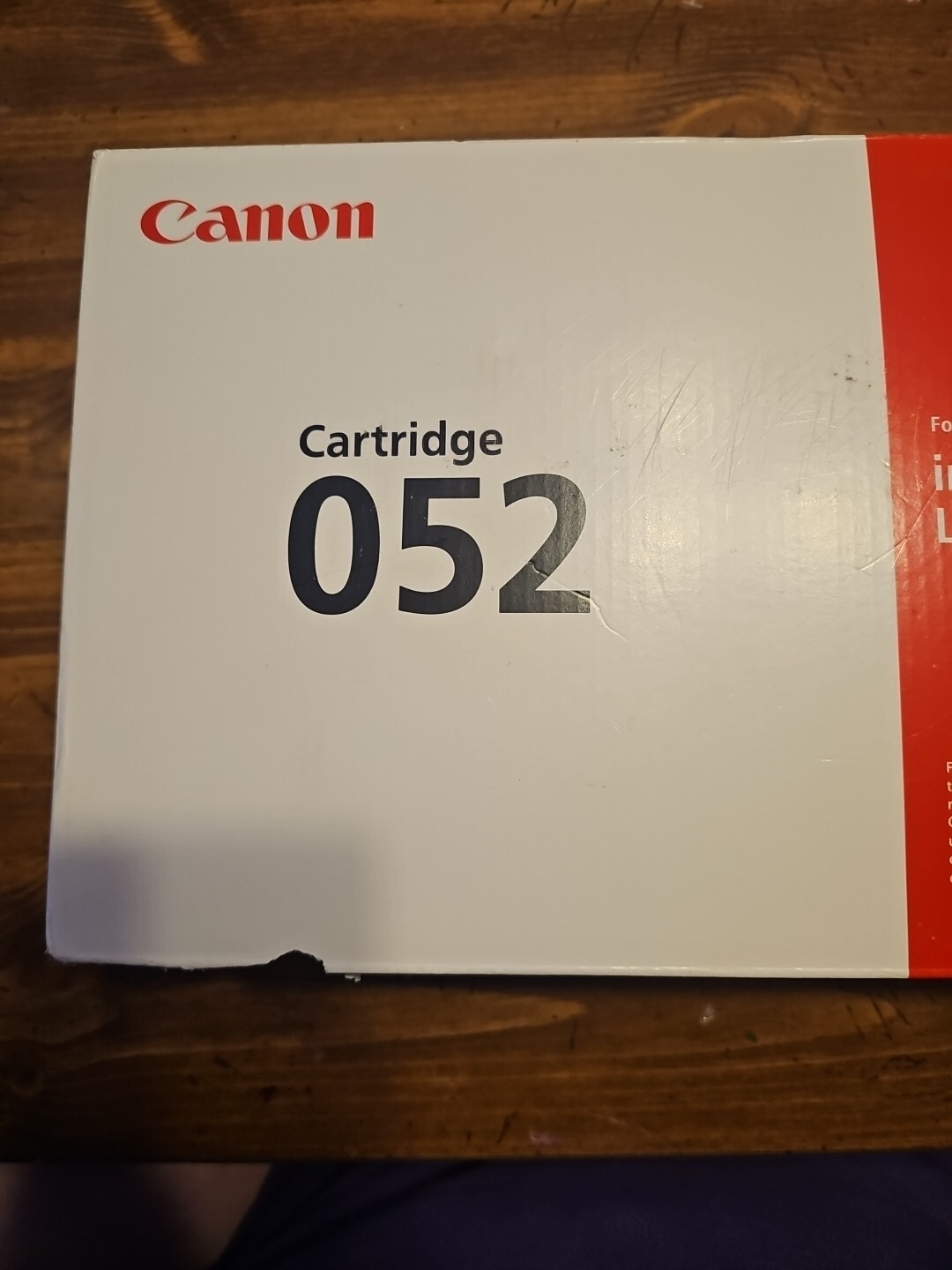 New Open Box. Genuine Canon CRG 052 Black Toner Cartridge - Black (2199C001)