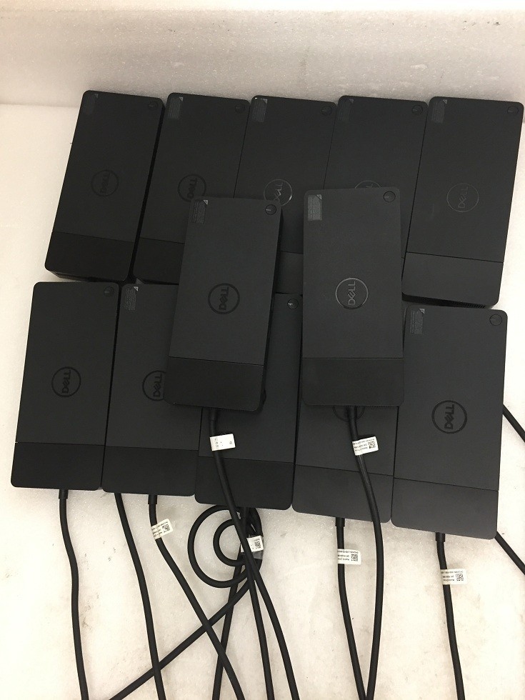 Lot of 12 - Dell WD19TB USB-C Docking Stations - USB 3.0 - No AC Adapters