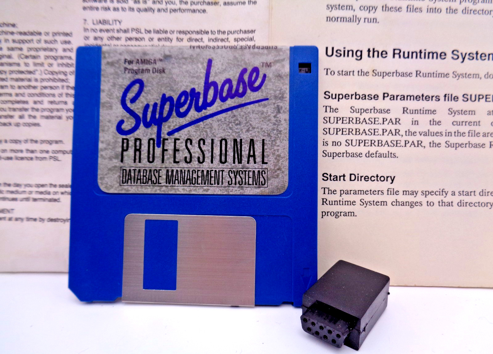 COMMODORE AMIGA -- SUPERBASE PROFESSIONAL PROGRAM DISK (PSL) #INC DONGLE