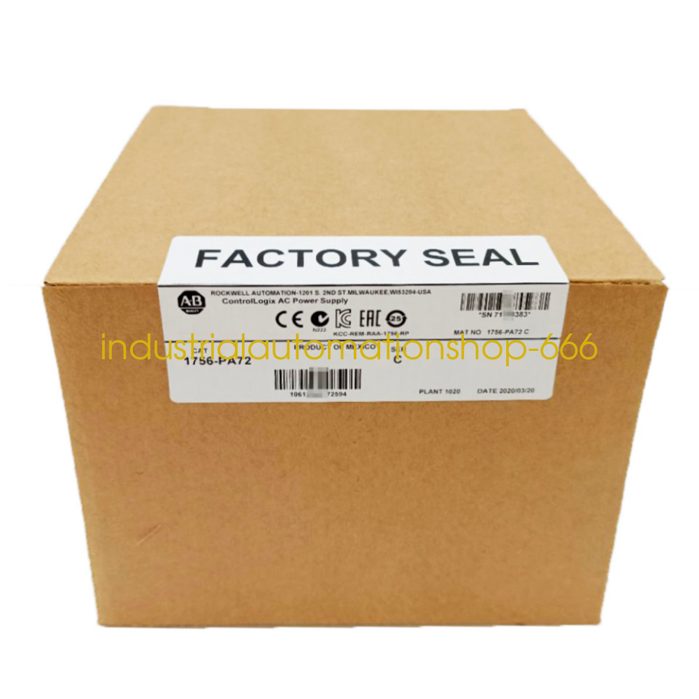 1PC New PLC ControlLogix 1756-PA72/C Power Supply Module Via DHL or FedEX