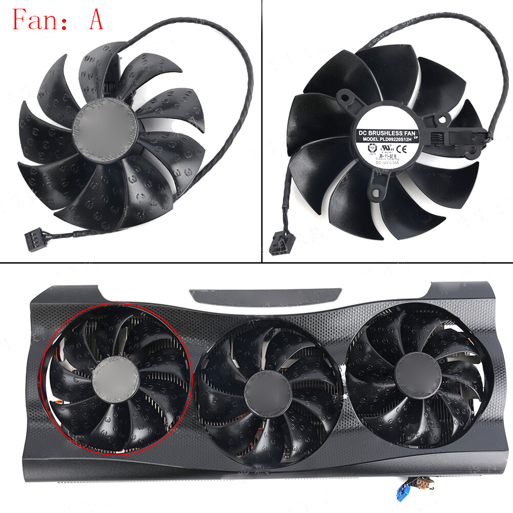 85mm For EVGA RTX3090 3080 3070 3080Ti FTW3 ULTRA GAMING Graphics Card Fan