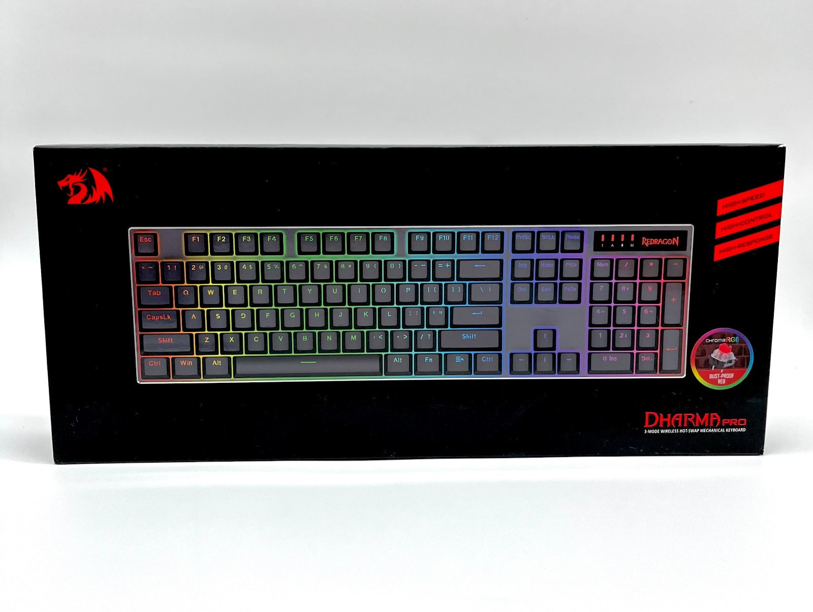Redragon K556 Dharma Pro 3-Mode Wireless Hot-Swap Mechanical Gaming Keyboard