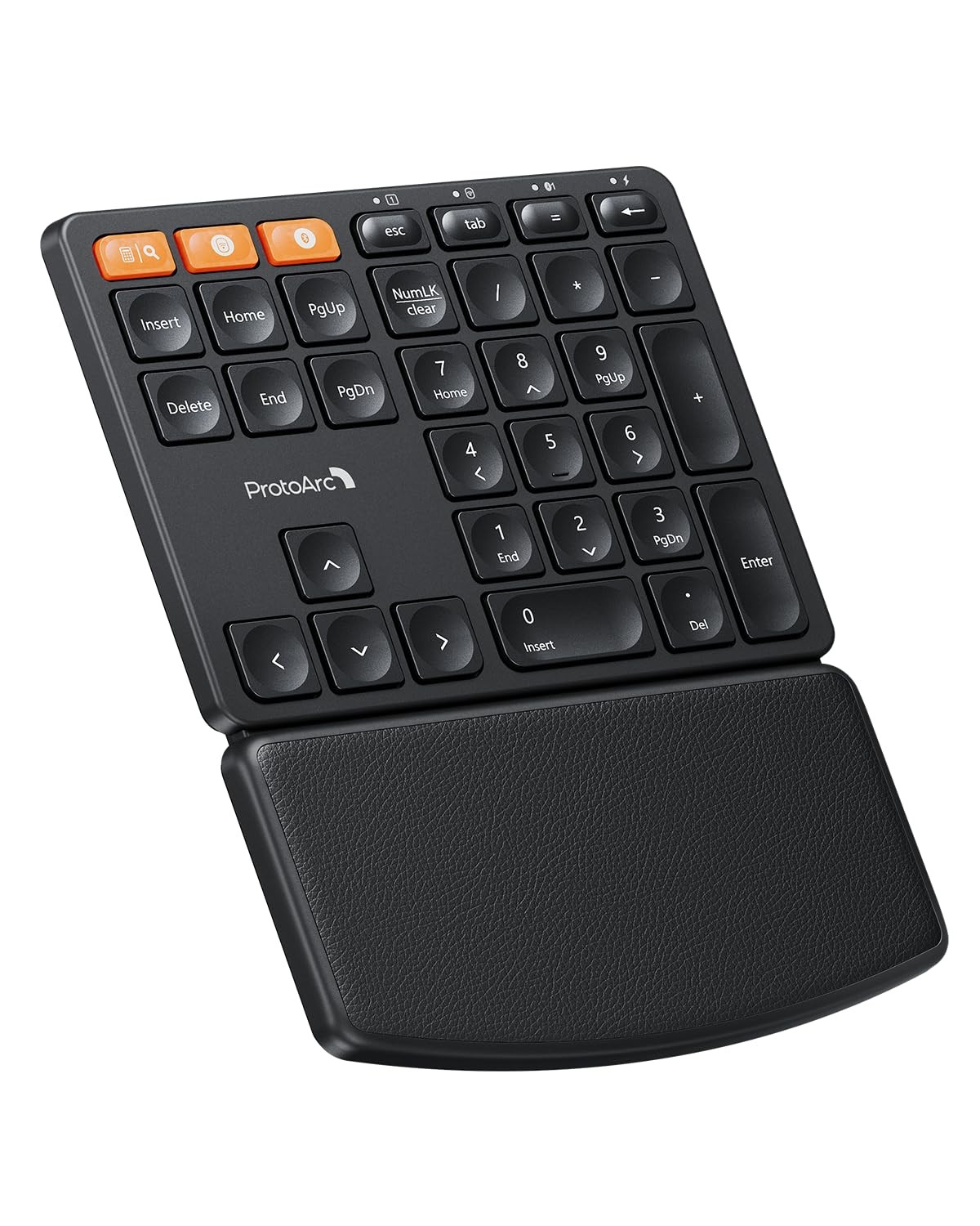 ProtoArc Wireless Numeric Keypad, EK04 N Ergonomic Bluetooth Number Pad with